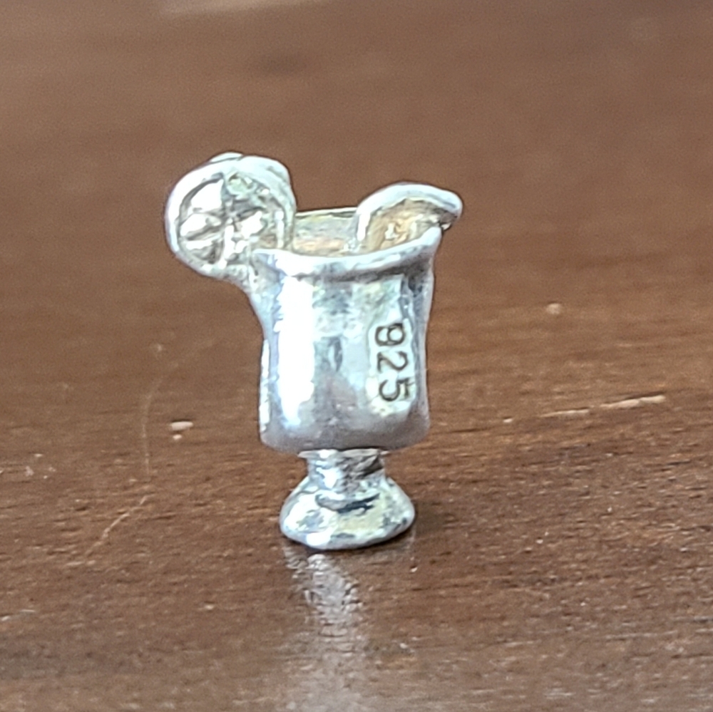 Drink Silver 925 Bead Charm - Picture 2 of 2